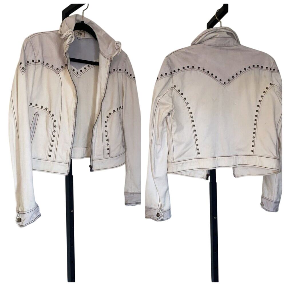 JAKETT New York Genuine Leather and Twill Lightweight Zip Jacket - Picture 2 of 14